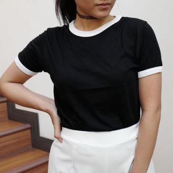 POLARISSHIRT - T-shirt Ringer Tee Cewek / Kaos Wanita / Tshirt Cewe Cotton Combad