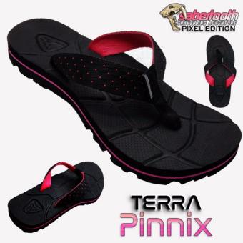 Sabertooth Sandal Gunung / Traventure Terra Pinnix Size 32 s/d 47 [Hitam Tali