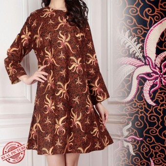 SB Collection Atasan Tunik Rose Blouse Kemeja Batik Wanita