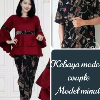 Cek Harga Baru Setelan Pakaian Baju Kebaya Couple Modern Minut