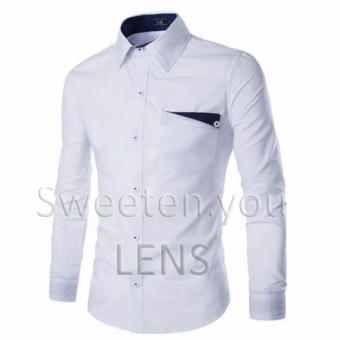 Sweetenyou Kemeja Pria Lens - Putih