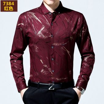Kemeja Musim Gugur Baru Kemeja Motif Bunga Doesn