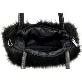 Toprank Winter Mini Tas Kulit Bulu Indah Tas Bahu (Hitam)-Intl Januari 2019 - 3 Toprank Winter Mini Tas Kulit Bulu Indah Tas Bahu (Hitam)-Intl - 3