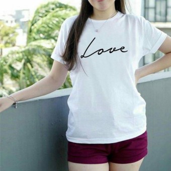 Vanessa Tumblr Tee / T-Shirt LOVE / T-shirt Wanita / Kaos Cewek