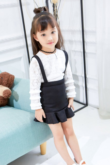 Rok Keseluruhan Korea Modis Gaya Baru Gadis Anak Perempuan Kecil (Putih Susu)