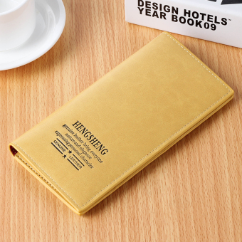 Dompet Korea Fashion Style Wanita Dompet Perempuan Sangat Tipis (Kuning)