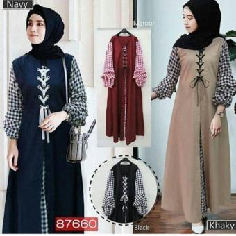 Cek Harga Baru Yuna Maxi Dress Gamis Trendy Zahira Terkini Situs