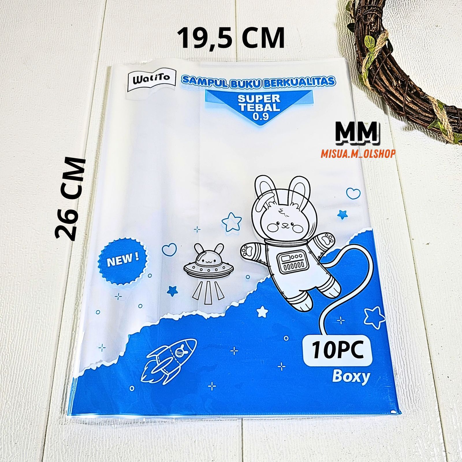 SAMPUL BUKU PLASTIK TEBAL PREMIUM WALITO UKURAN KWARTO DAN BOXY