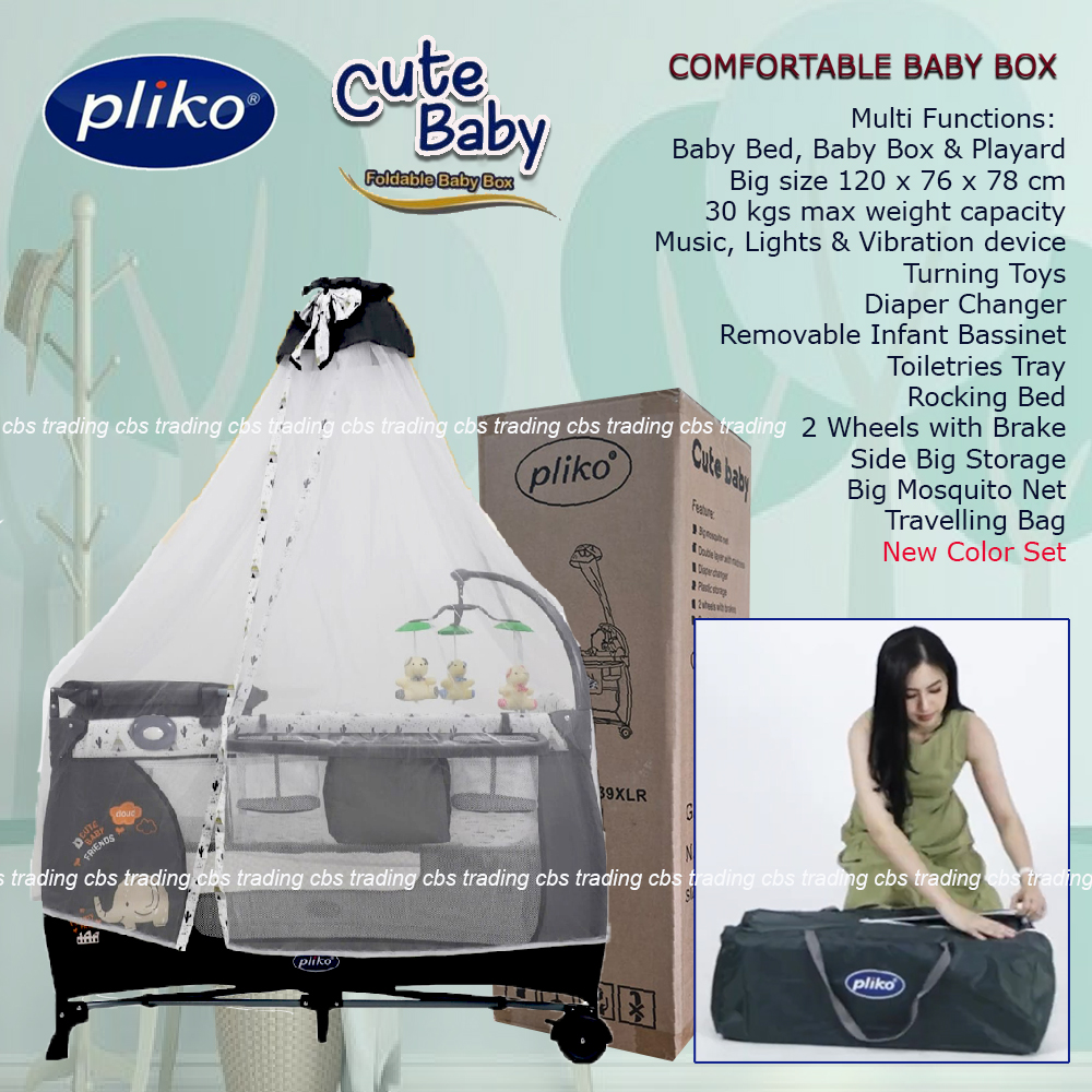 Pliko Baby Box 839XLR CUTE BABY / 1179XLR SWEET DREAM - Box Bayi Pliko - Ranjang Bayi Pliko