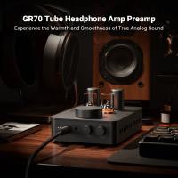 Fosi Audio Amplifier Quad Tube Hi-Fi Headphone DAC with Volume Knob - GR70 - Black