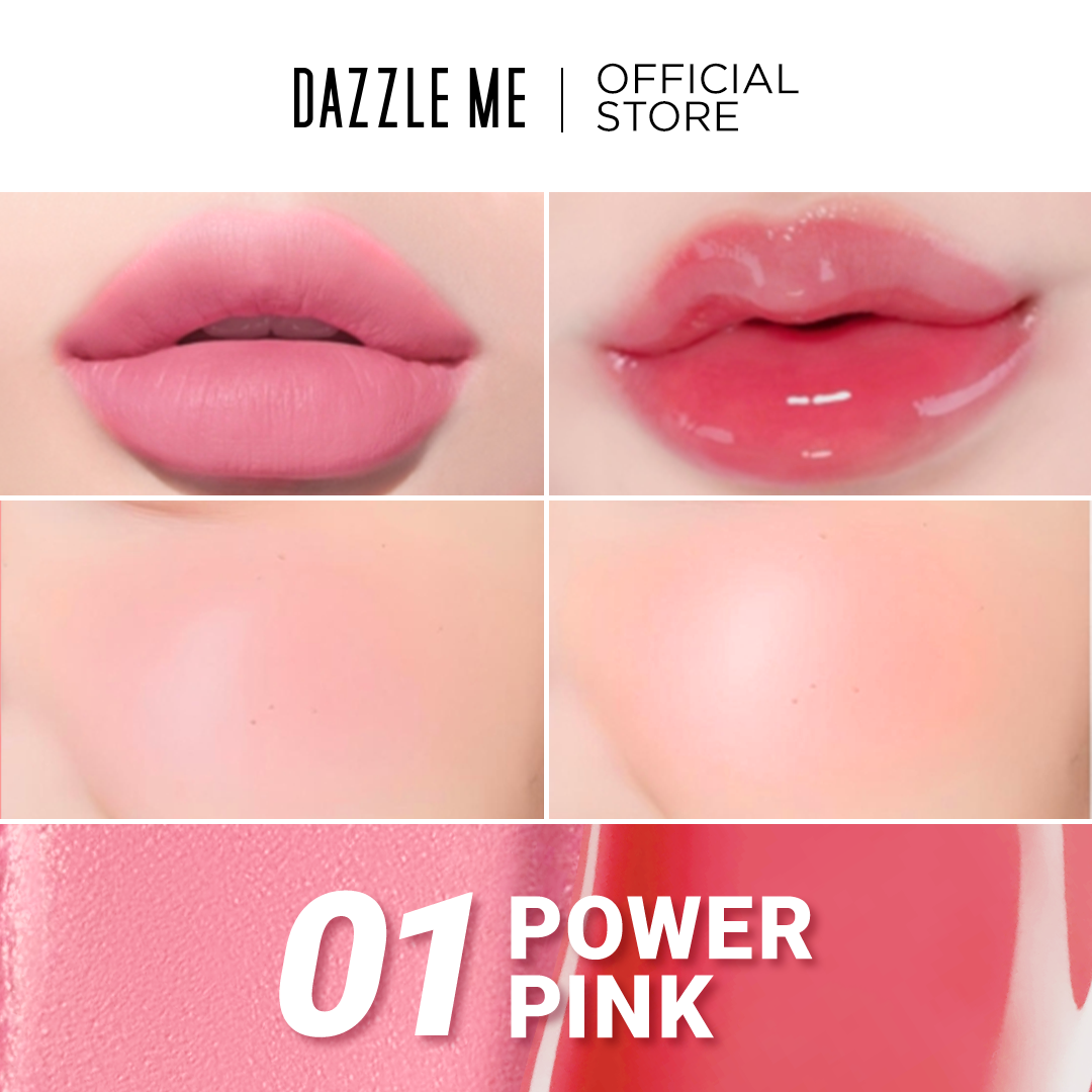 [NEW LAUNCH] Barbie X Dazzle MeHello Mello Lip & Cheek Palette 2in1 Multi fungsi Perona Pipi Blus...