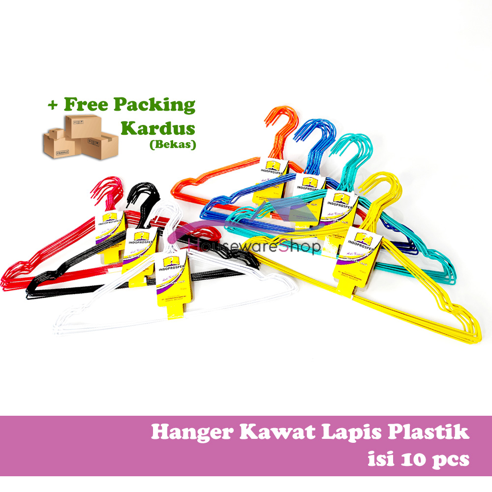 Gantungan Baju / Hanger Kawat Lapis Plastik gantungan baju / hanger kawat lapis plastik