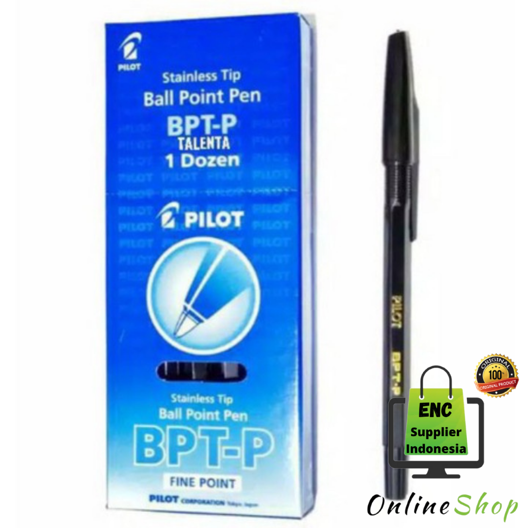 pilot 6 buah pen pilot bptp 0.7 mm bolpen bpt-p 07 bolpoint 0.7mm 07mm ALSI ORIGINAL per 6 pcs