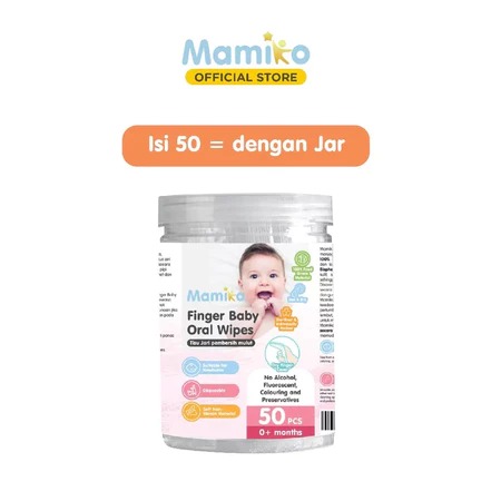 Mamiko Finger Baby Oral Wipes //Kasa Pembersih Lidah Gusi Gigi Mulut Bayi