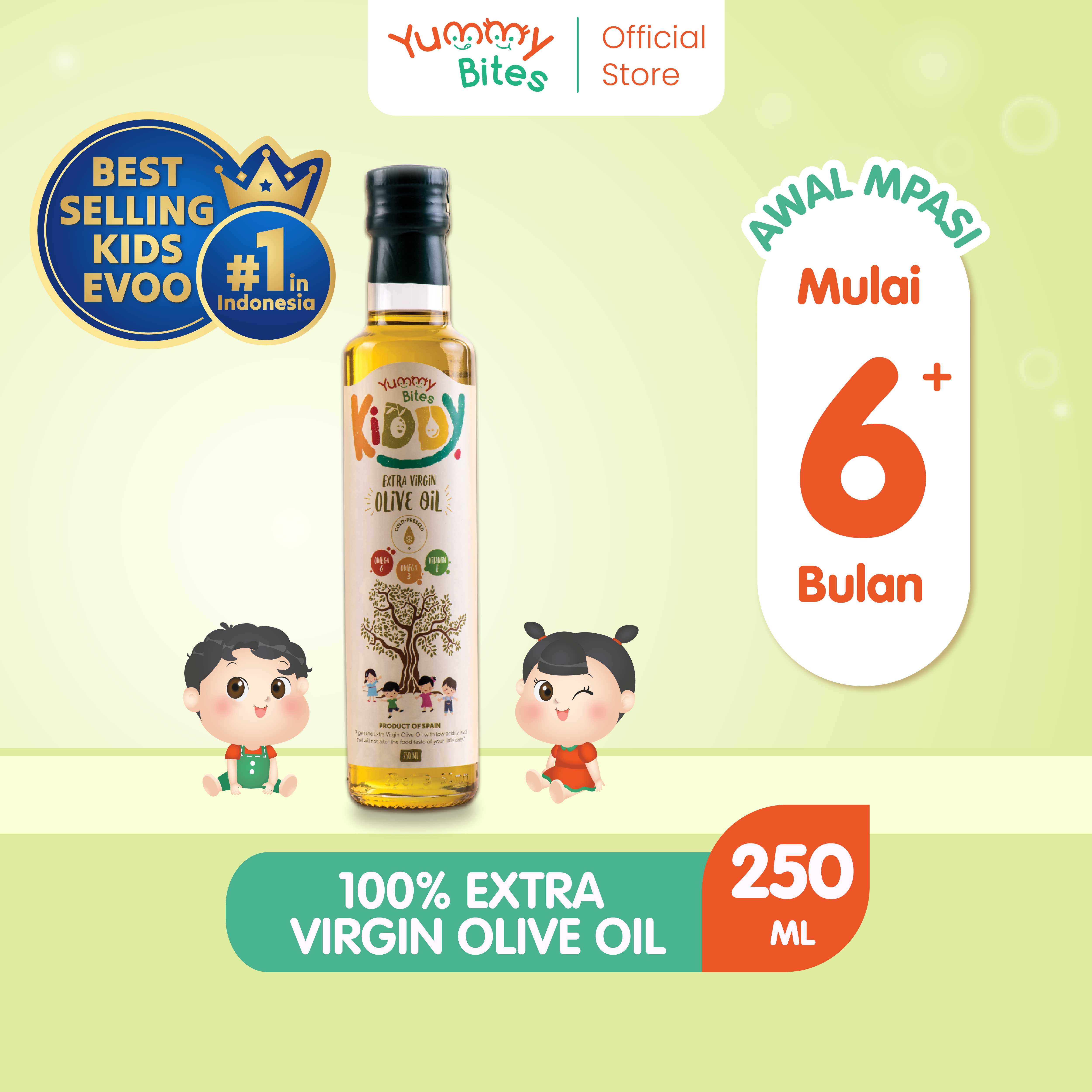 Yummy Bites Kiddy Extra Virgin Olive Oil EVOO 250ml/ Minyak Zaitun Bayi dan Anak