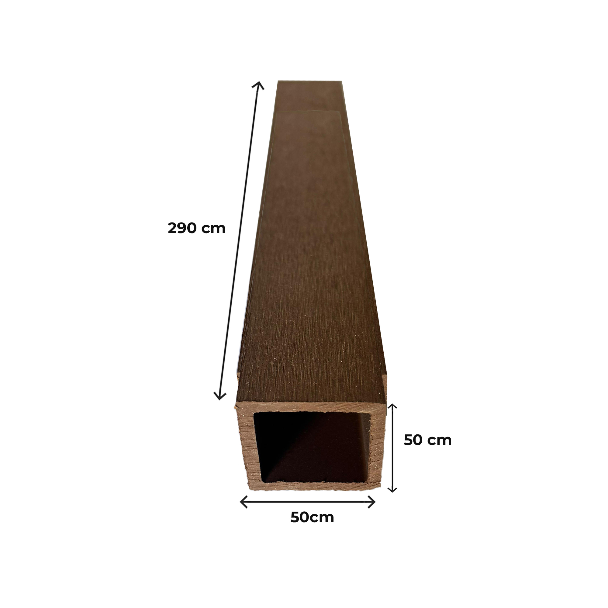WPC HOLLOW DECKING PARTISI KISI KISI SQUARE WPC KOTAK PEMBATASAN DINDING 10CM X 5CM / 5CM X 5CM
