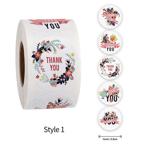 Stiker Label Custom Thank You Made With Love For Your Order Hijab 2.5 CM Limited Edition - 1 ROLL ISI 500 PCS