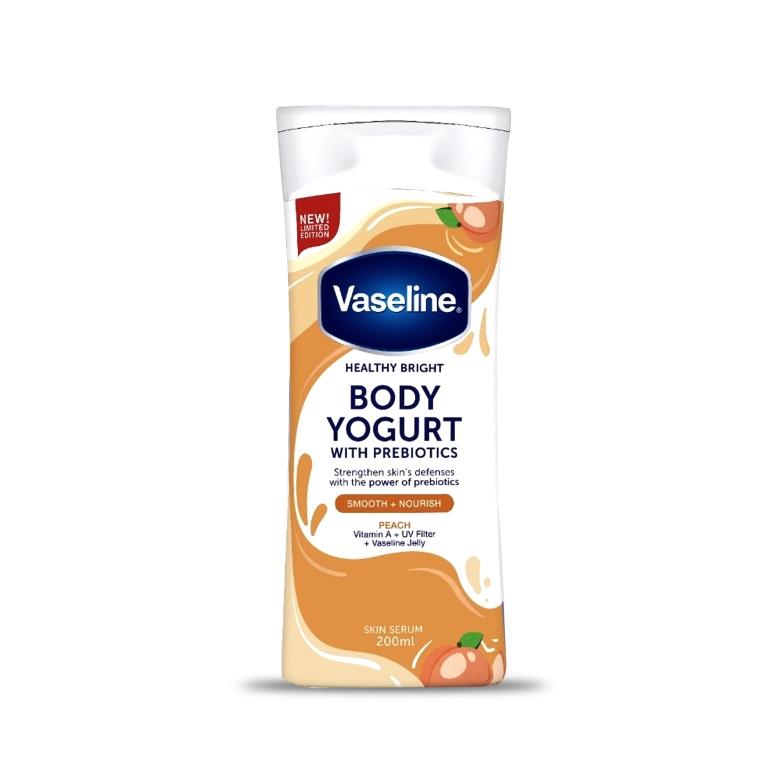 Vaseline Body Yogurt Peach Skin Serum With Prebiotic - 200 ml