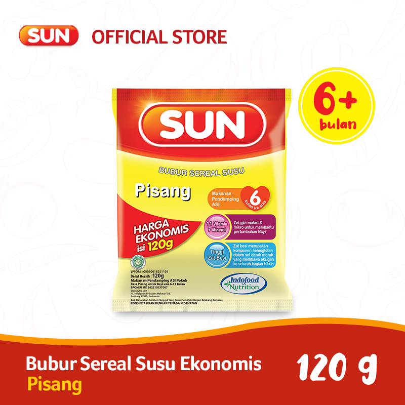 SUN Bubur Sereal Pisang Ekonomis 120gr