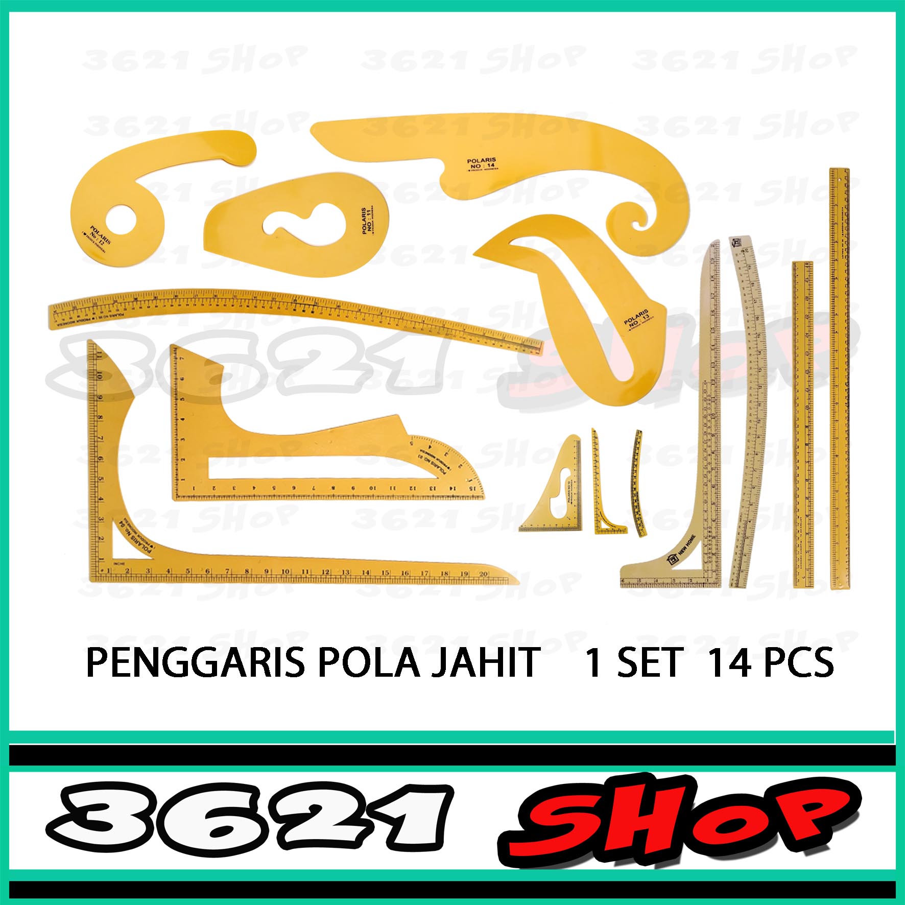 Penggaris Pola Jahit Set isi 14 dan 4 set/Penggaris komplit/penggaris 1 set/penggaris murah/alat jahit/kebutuhan menjahit/toko perlengkapan menjahit/asesoris menjahit/toko alat jahit lengkap