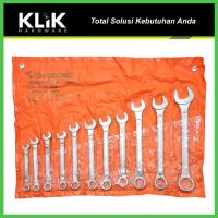 Diamond Kunci Ring Pas Set 11 Pcs Ukuran 8 - 24 8 - 24 mm Combination Wrench