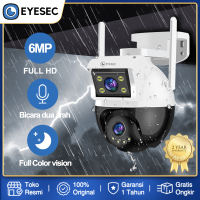 EYESEC CCTV WiFi 6MP Dual Lens Outdoor Waterproof IP Camera CCTV PTZ Kamera HP Jarak Jauh COD