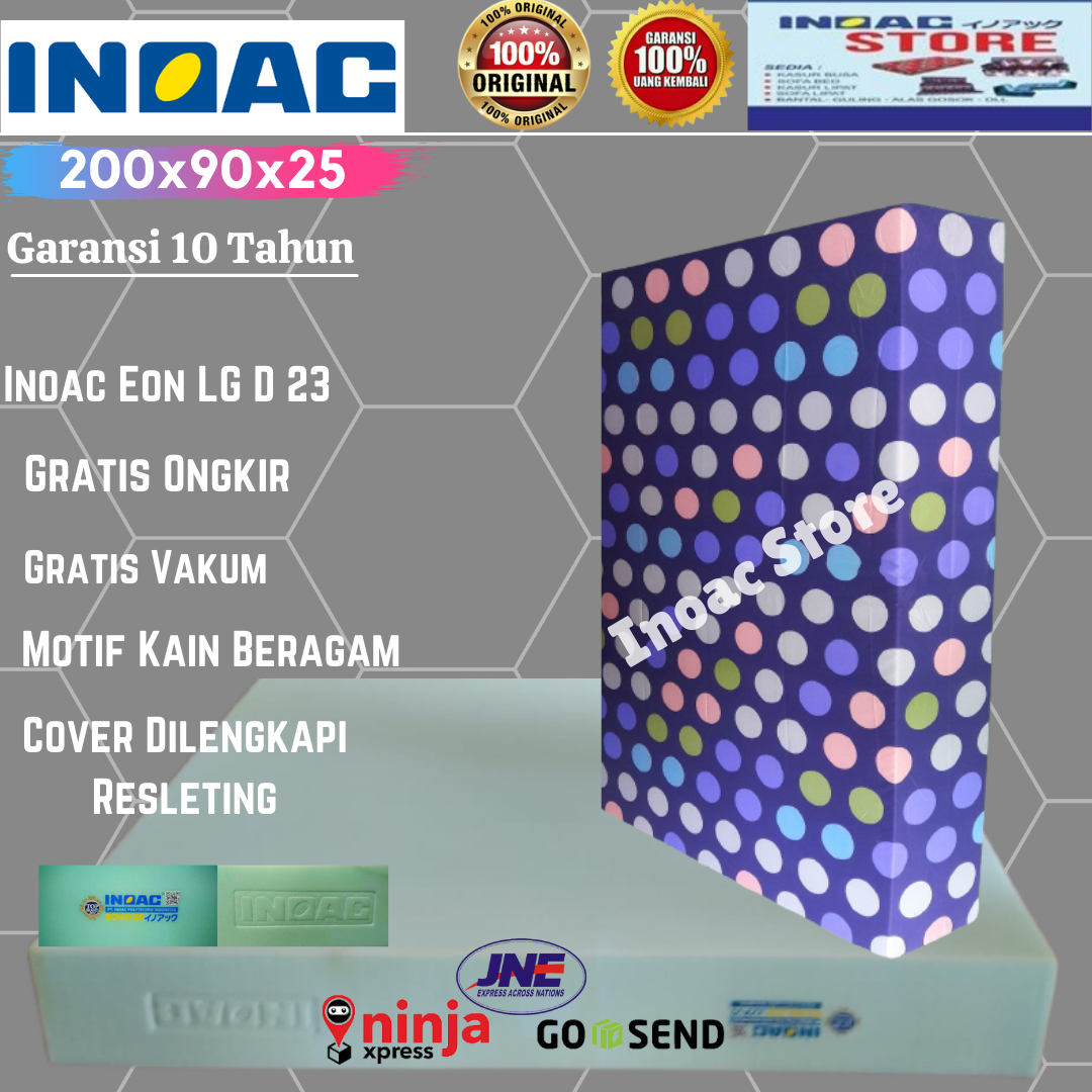 Kasur Busa INOAC EON LG D.23 Tebal 25 cm Murah Asli Original Garansi 10 Tahun Distributor Pt Inoac Polytechno Indonesia Matras Premium Inoac Store