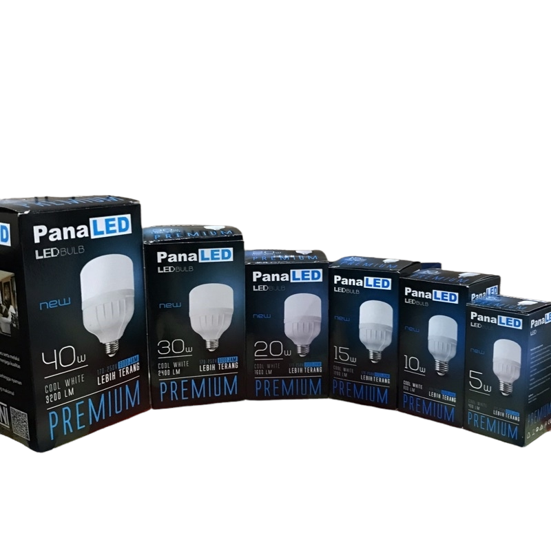 PAKET Hemat 10 Pcs PANALED Premium Lampu Bohlam LED Bulb Murah 5 Watt / 10 Watt /15 Watt/ 20 Watt /30 Watt/ 40 Watt - Cahaya Putih