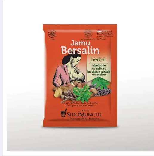 jamu bersalin serbuk isi 10 bungkus sidomuncul