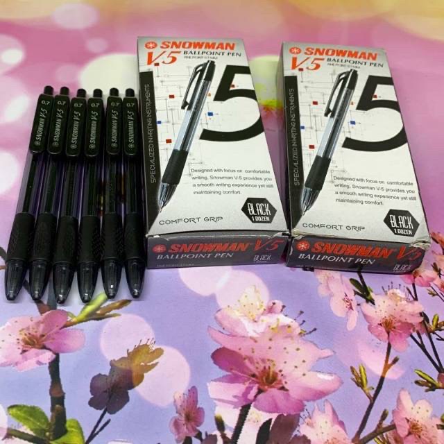 Pulpen Snowman V5 0.7mm Ballpoint Pen