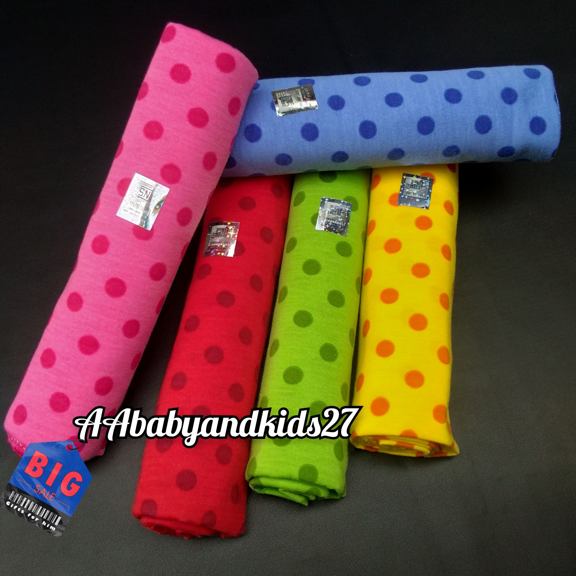 Super Promooo!!! COD 1PC Rene Bedong Bayi Polkadot Lembut dan SNI Ukuran 110x90 Cm