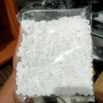 (PAK ISI 10 GROSS) Kancing Baju Kemeja Lobang 4 Warna Ukuran 11mm 18L untuk Semua Jenis Pakaian dan Fashion