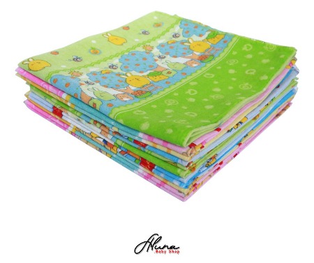 Bedong Bayi ( 3 PCS ) / Cotton Lembut / Size 90x90 * 90x110 * 90x120 / Real Picture