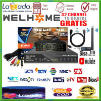 PROMOTerbaru Set Topbox Tv Digital WELHOMDVB T2 set box tv digital antena tv tabung / set topbox tv digital untuk tv led SEMUA TV BISA