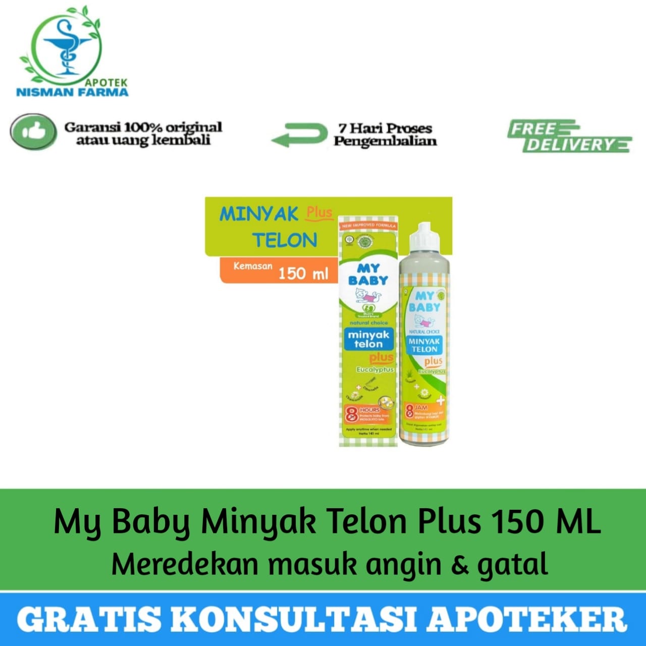 MY BABY MINYAK TELON PLUS 150 ML