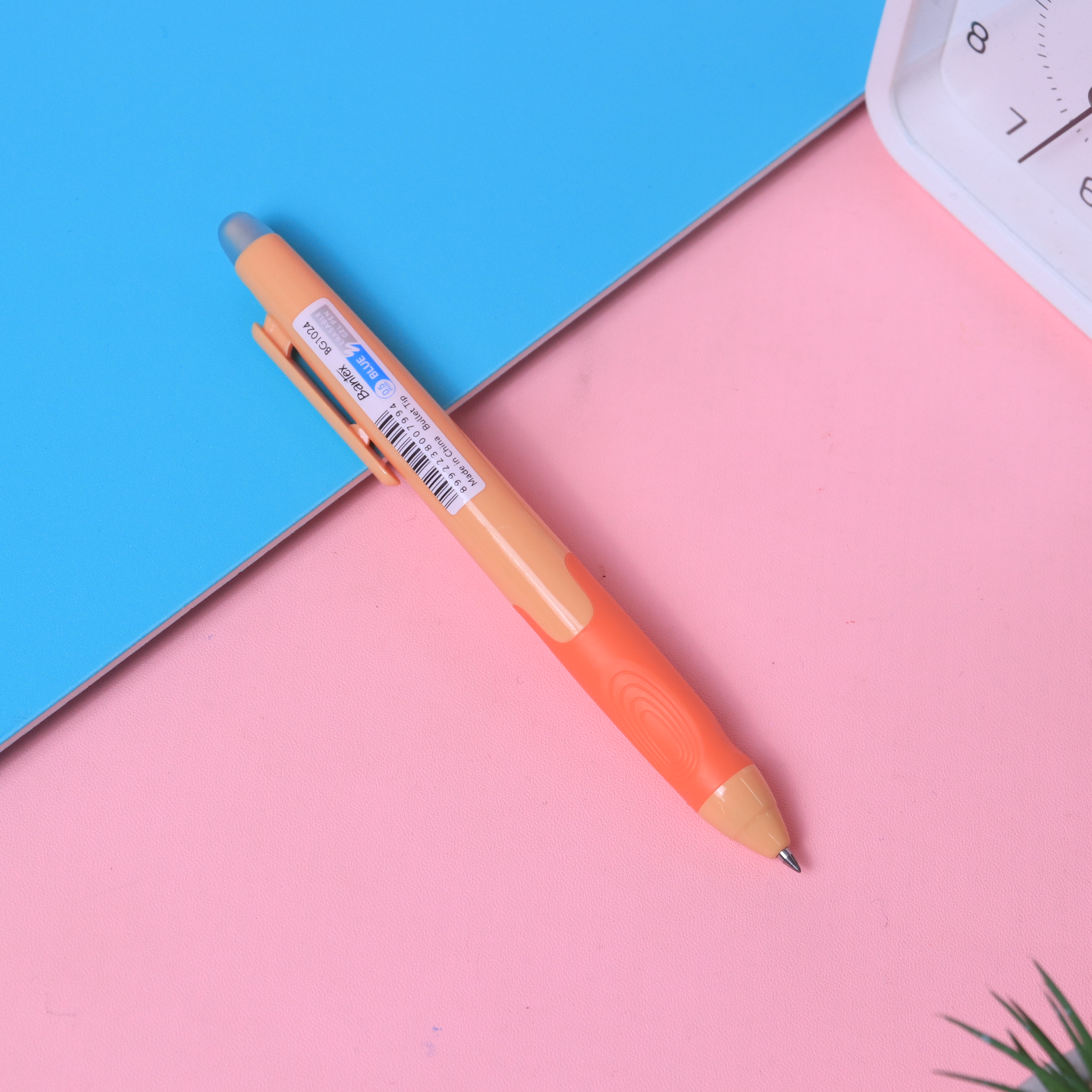 Bantex Erasable Gel Pen 0.5 mm / Pulpen Bisa Dihapus Tinta Biru Soft Grip BG1024