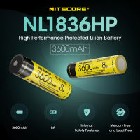 NITECORE 18650 Baterai Li-ion 3600mAh 3.6V 8A Continuous Discharge - NL1836HP - Black/Yellow