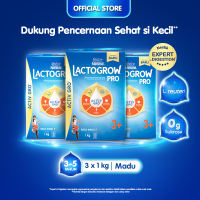 [Paket isi 3] Lactogrow PRO 3+ Honey 1kg