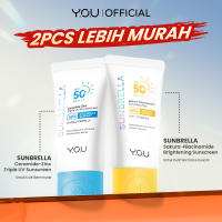 [UPGRADED] YOU Sunbrella Sakura Niacinamide Sunscreen Gel Sunscreen Ringan Mencerahkan No Whitecast Brightening Sunscreen | Cooling Sunscreen | Sunscreen Sensasi Dingin | Sunscreen SPF 50