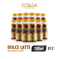 GOLDA Coffe Dolce Latte Kopi Siap Minum Botol 200ml x12