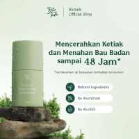 Biotalk Natural Brightening Deodorant | 45gr| Non Aluminium | Natural | Deodoran Alami | Menahan Bau Badan dan Mencerahkan Ketiak