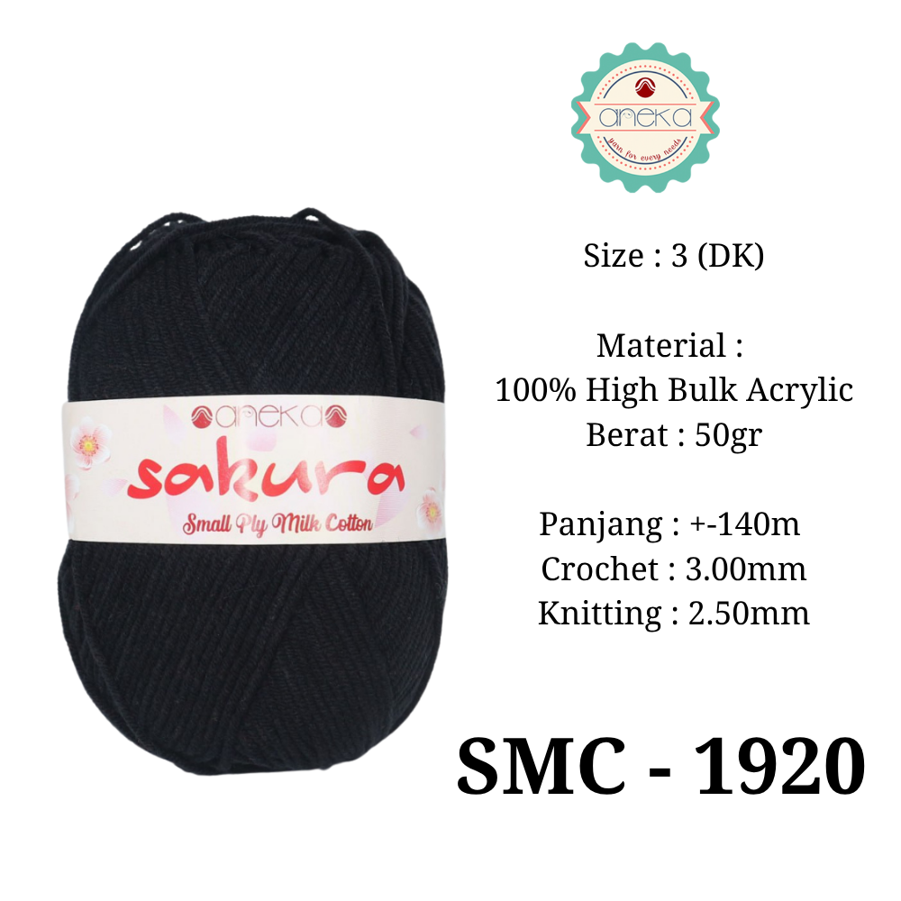 KATALOG - Benang Rajut Katun Susu 4 ply / Sakura SMALL PLY Milk Cotton Yarn - 2