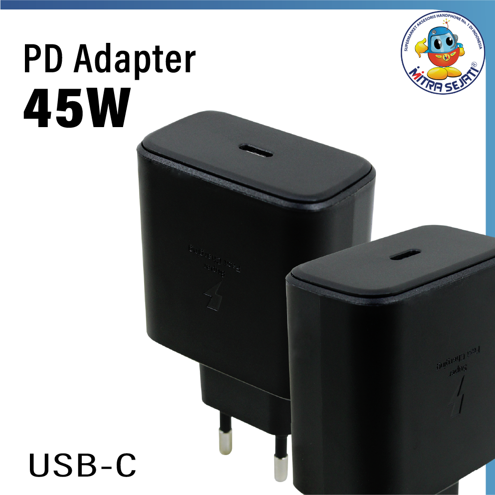 Kepala Charger USB C 45W Samsung Super Fast Charging-AKTC45WPDSA