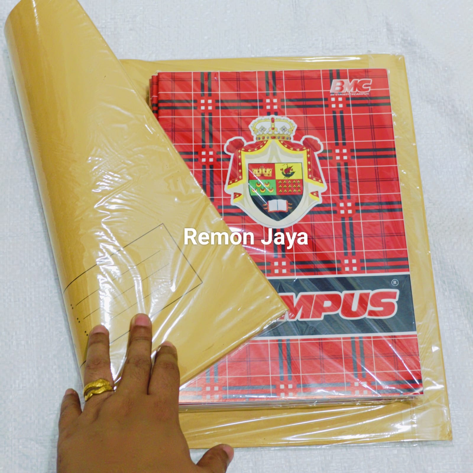 SAMPUL BUKU COKLAT UKRAN BOXY / SAMPUL BUKU UKURAN BIGBOS / SAMPUL BUKU UKURAN BESAR ISI 20