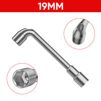 Mitsushi Kunci Shock Sok L Double Wrench 6/8/10/12/14/16/17/19 mm Dual End Socket Tool Sok Socket L 2 Way Allen Shock Sok Key Kunci Shock Wrench L Lengkap CR-V Chrome Vanadium Kunci Pas Sock Baut Mobil Motor Sepeda