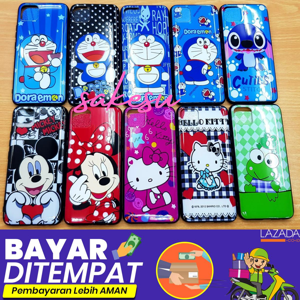 Case For Realme C11 (65 Inch) C12 / C15 Softcase Karakter Hello Kitty Doraemon Stitch Mickey Mouse Character Disney Cartoon case for oppo realme c11 (65 inch) softcase karakter hello kitty doraemon stitch mickey mouse character disney cartoon