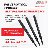 Grip-On Valve Pin Tool Complete Edition 3pcs - Alat Pasang Bosh Klep - Instalasi Bosh Klep
