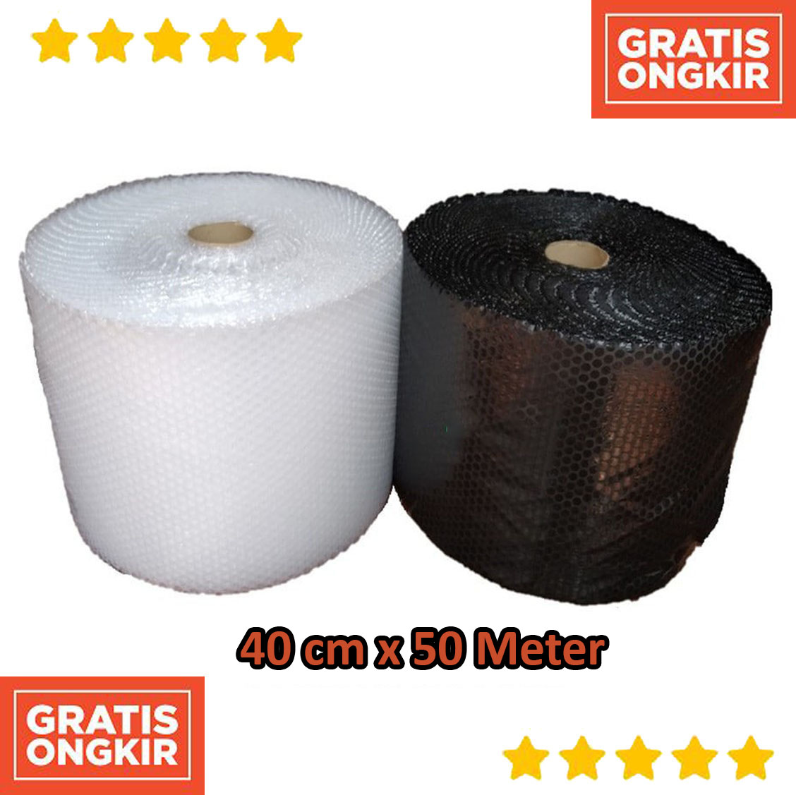 bubblewrap 40cm x 50M bubble wrap packing bubble wrap roll bubble wrap bening bubble wrap hitam