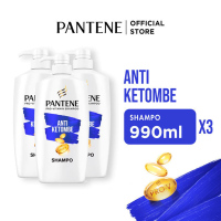 PANTENE Shampoo Perawatan Rambut Anti Ketombe 990ml (Single / Hemat x3)