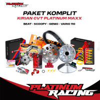 PAKET KIRIAN CVT BEAT FI ESP SCOOPY FI ESP KARBU KARBURATOR - STATER KASAR KIRIAN CVT GENIO BEAT DELUXE UPGRADE FULL RUMAH ROLLER PULLEY BUBUT MANGKOK RACING BEAT STREET SCOOPY FI ESP GENIO BEAT DELUXE 2021 BY PLATINUM RACING KOMPLIT